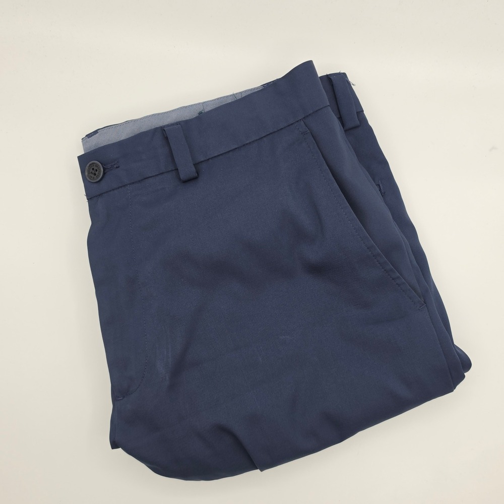 Brooks Brothers Dress Pants Mens‎ 35x30 Navy Blue Fair Hole Back Leg Stretch